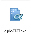 alphaEDITのicon