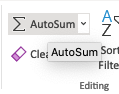 2.autosum