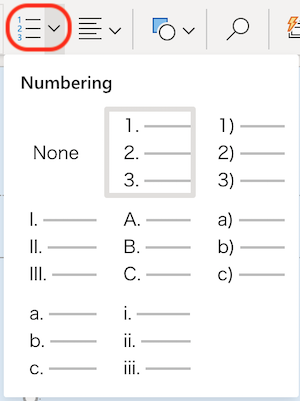 8.numbering